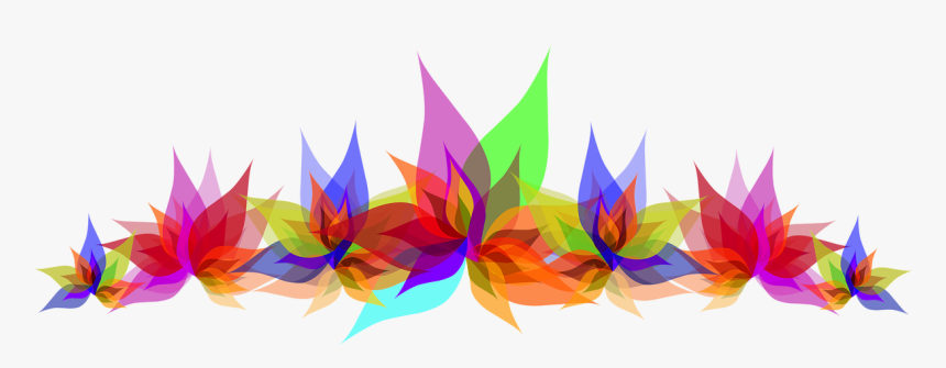 Flowers Multi Color Colorful Free Picture - Design Background Vector Png,  Transparent Png , Transparent Png Image - PNGitem