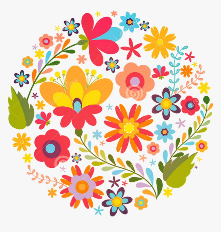 Mexico Beautiful Colorful - Mexican Flower Clipart Free, HD Png