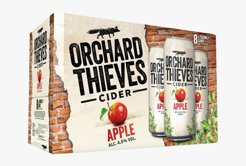 Orchard Thieves 8 X 500ml Fa 3d - Orchard Thieves 8 Pack, HD Png Download