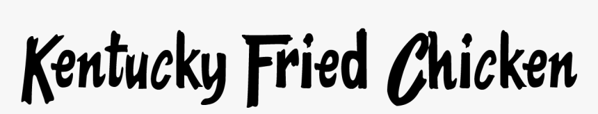Kentucky Fried Chicken - Kentucky Fried Chicken Logo Text, HD Png Download