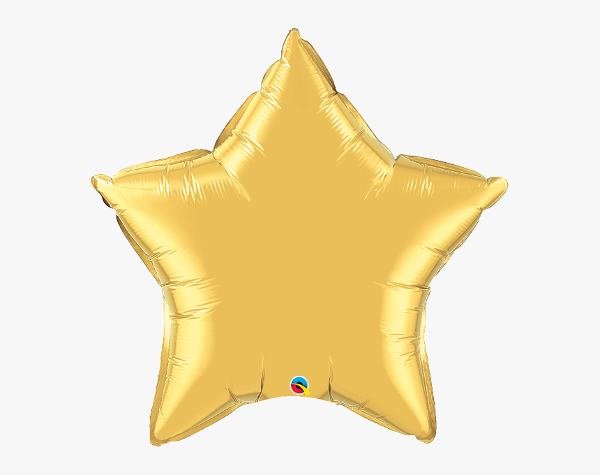 Transparent Black And Gold Balloons Png - Star Balloon, Png Download