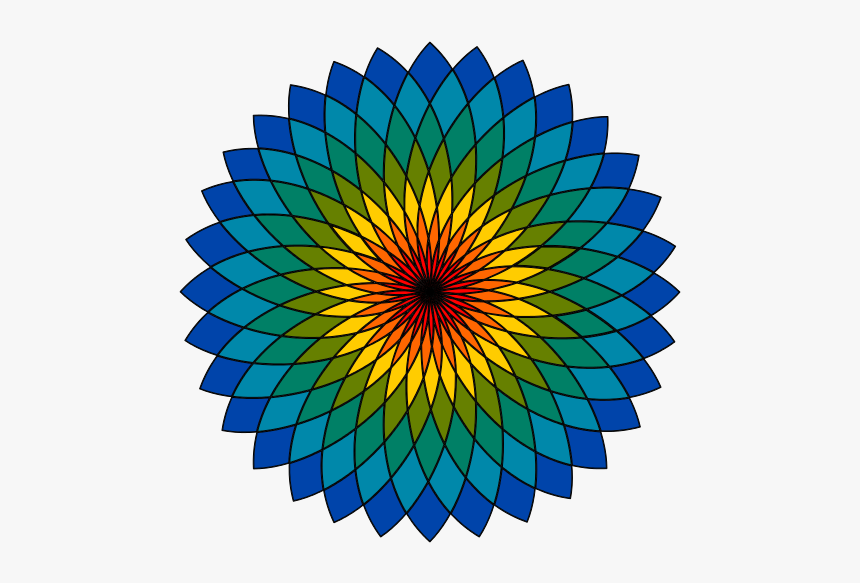 Colorful Flower - Cupcake Top View Vector, HD Png Download