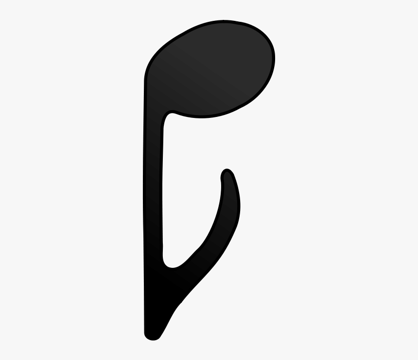 Music Notes Png - Music Note Stem Down, Transparent Png