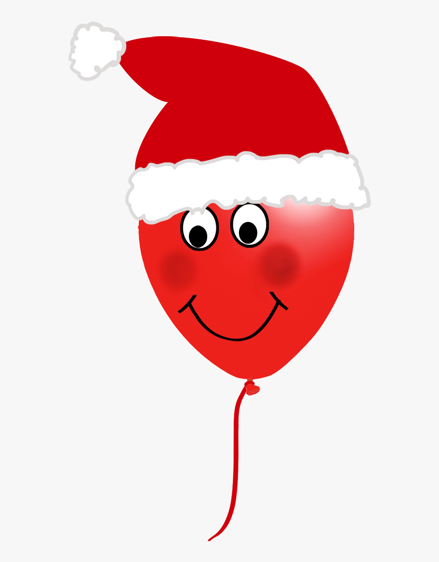 Christmas Balloon Face - Cartoon, HD Png Download