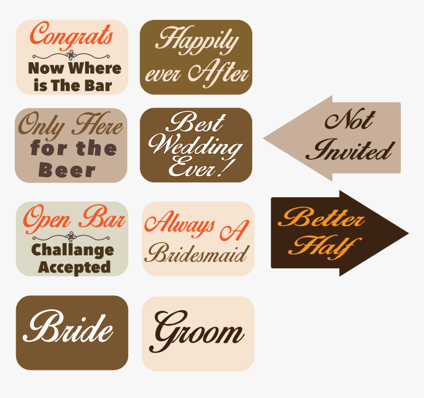 Transparent Wedding Photo Props, HD Png Download