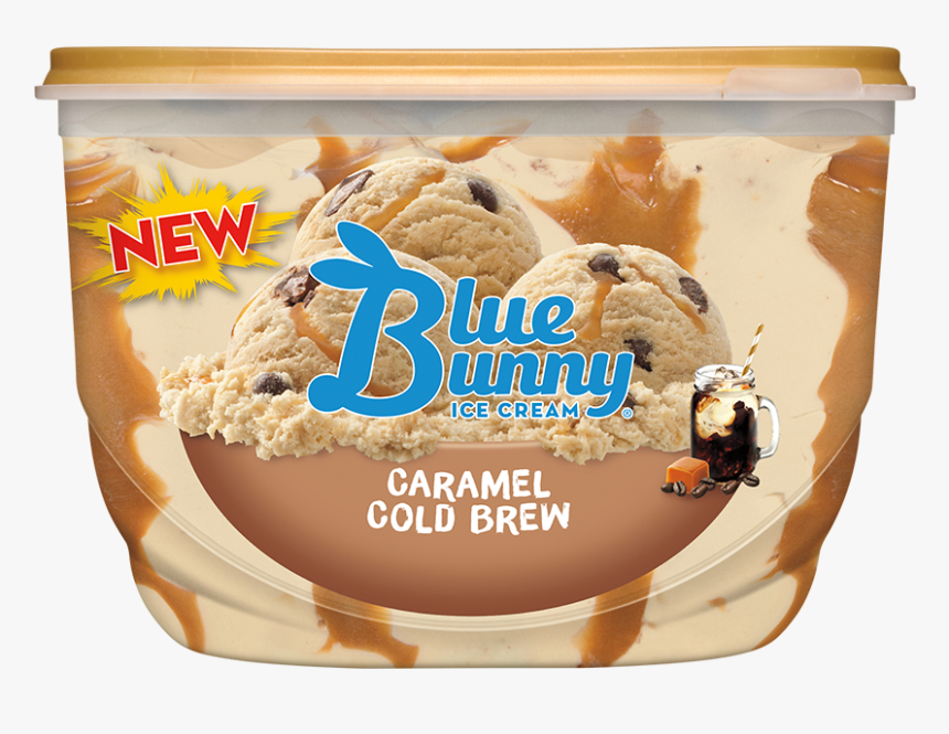 Caramel Cold Brew - Blue Bunny Caramel Cold Brew Ice Cream, HD Png Download