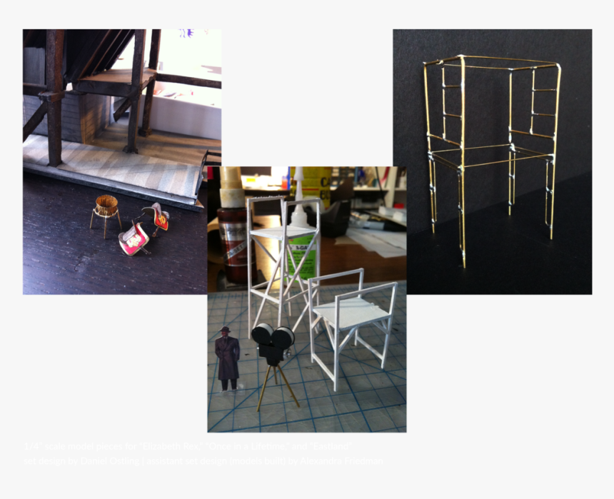 Set Design Models 1 4 Pieces Built For Dan Ostling - Folding Chair, HD Png Download