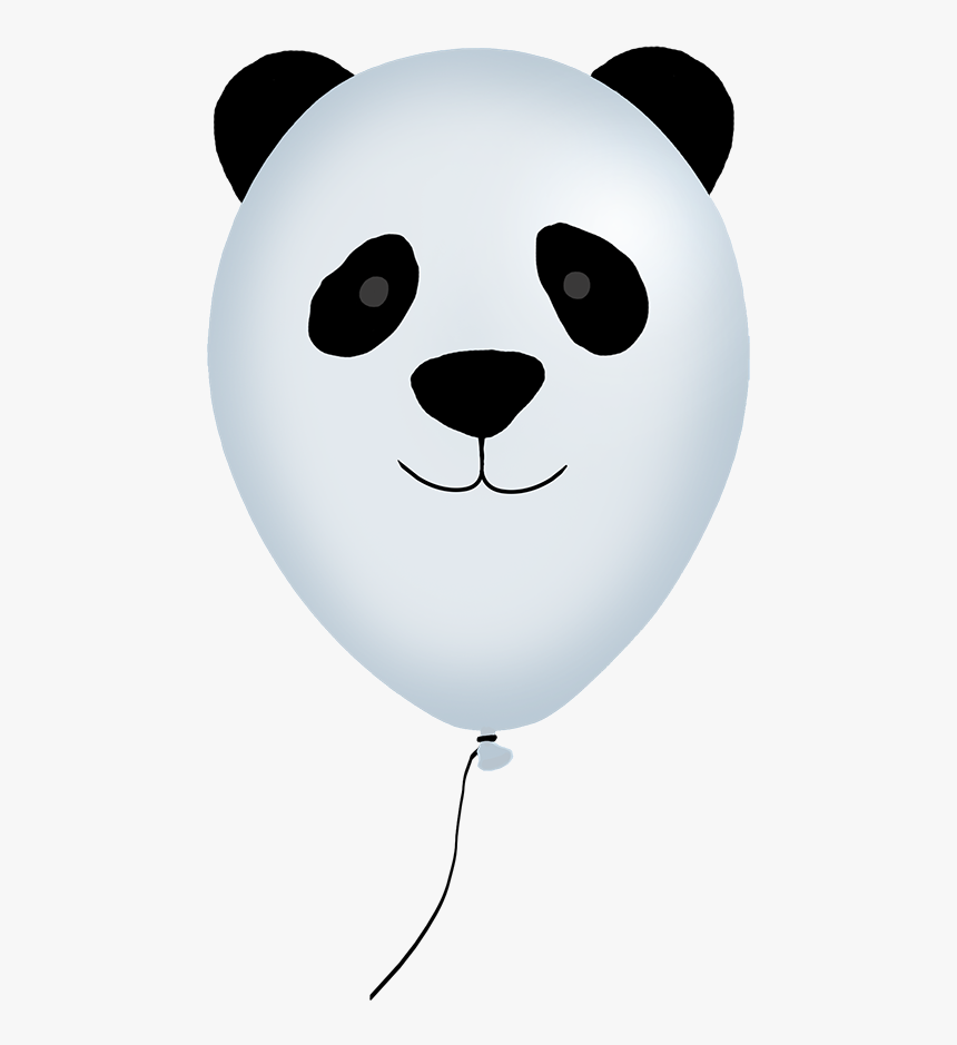 Panda Animal Balloon - Cartoon, HD Png Download