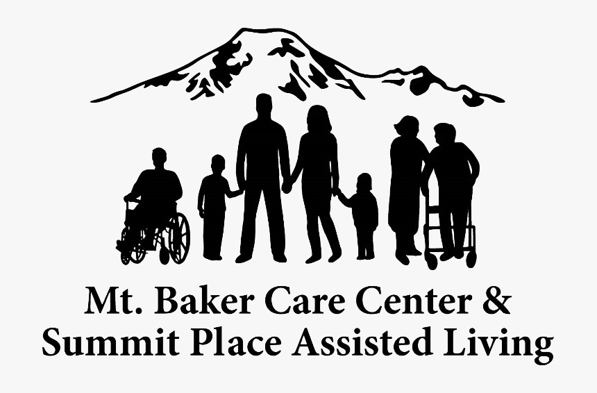 Baker Care Center Logo - Family Silhouette, HD Png Download
