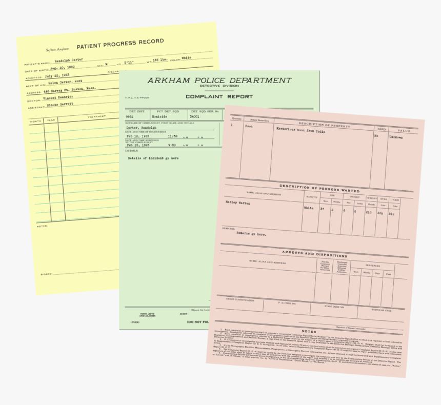 Prop Police Documents, HD Png Download
