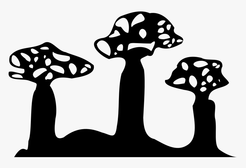 Hongos Silueta Png, Transparent Png