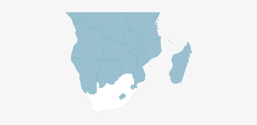 South Africa - Africa Map Png Blue, Transparent Png