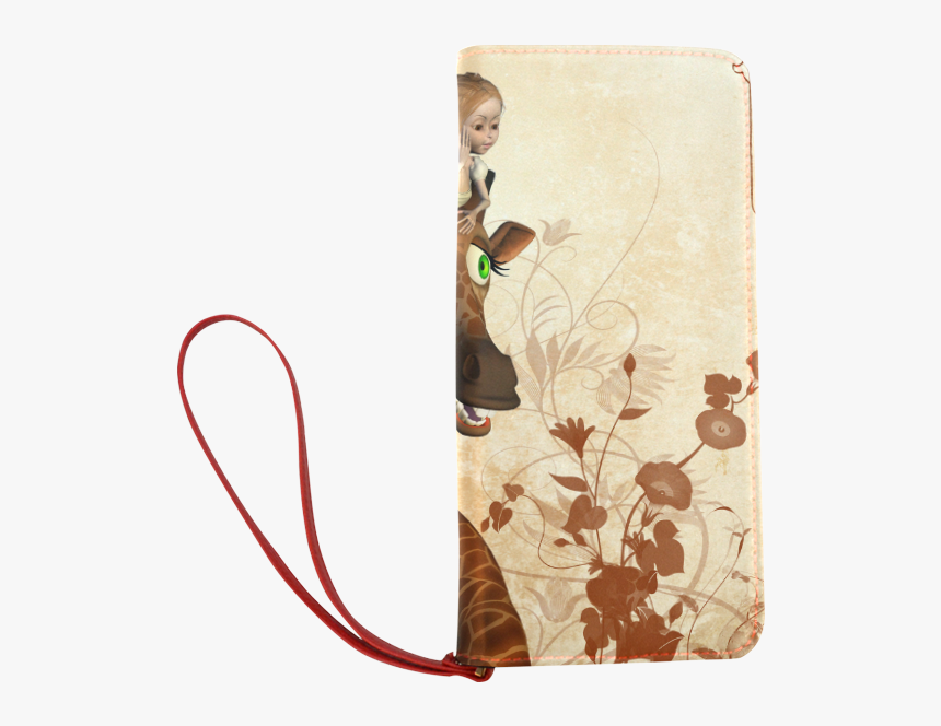 Funny, Cute Giraffe With Fairy Women S Clutch Wallet - Garment Bag, HD Png Download
