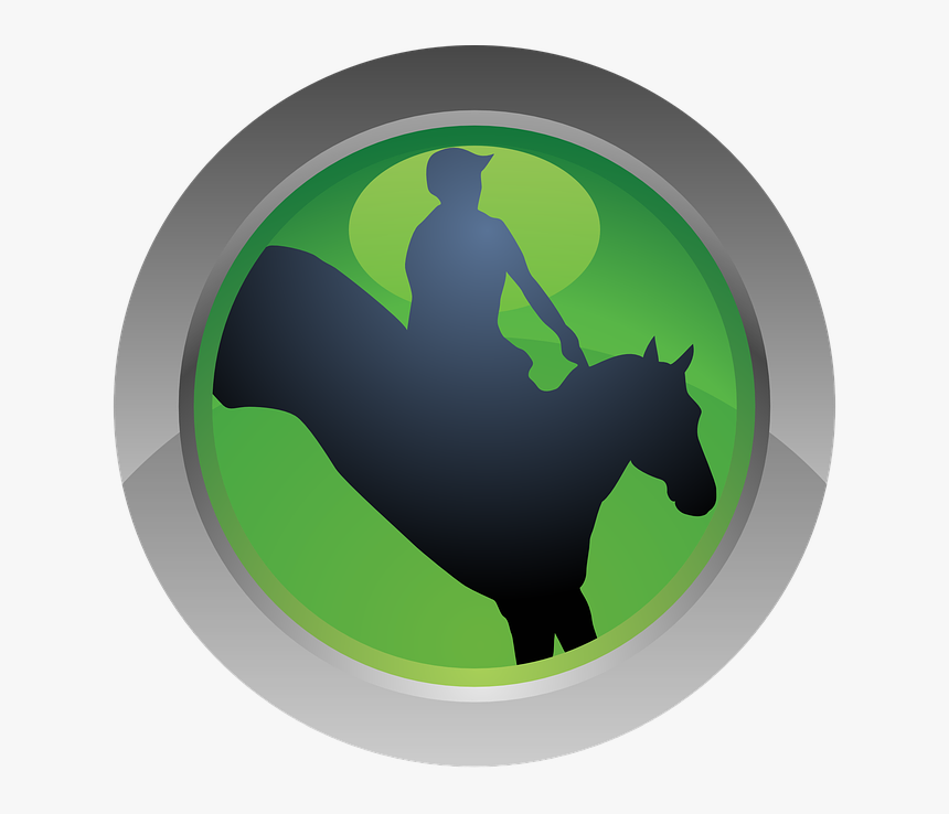 Sport, Icon, Horse, Horseback Riding, Eventing - Silhouette, HD Png Download