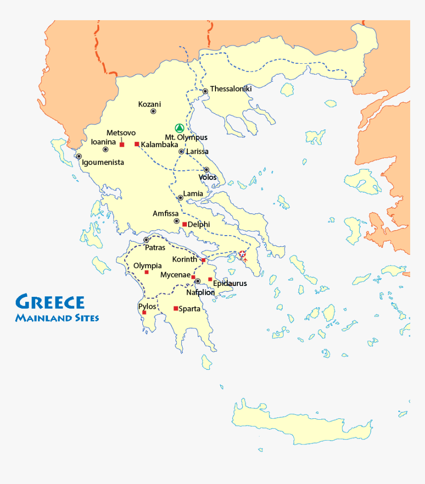 Greece And France Map France Cities Map - Black And White Greece Map, Hd Png Download ,  Transparent Png Image - Pngitem