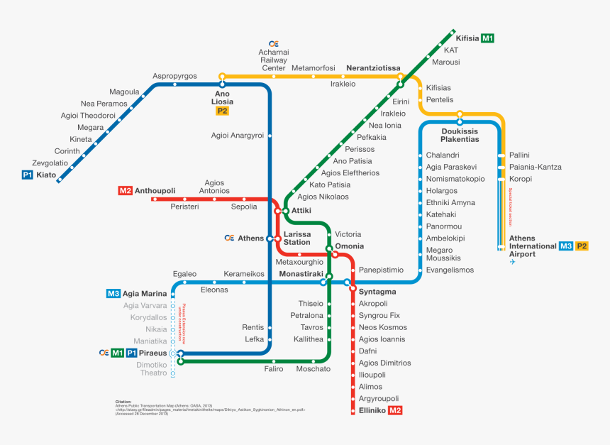 Athens Metro Line 4, HD Png Download