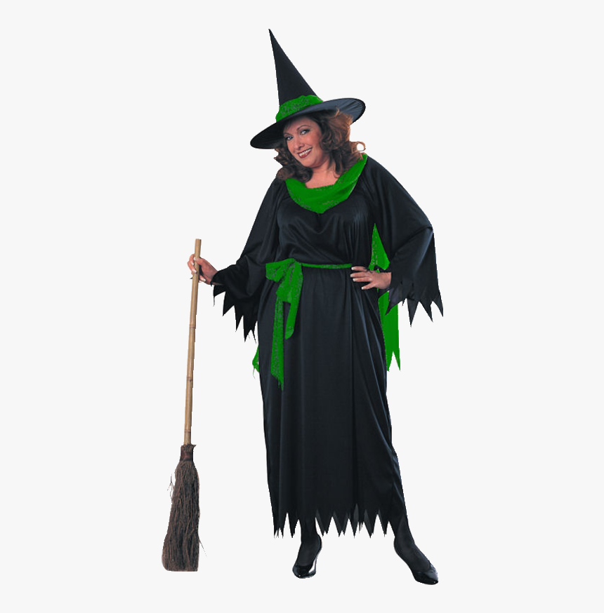 Sexy Witch Costume With Hat- Large - Witchpng Costume, Transparent Png