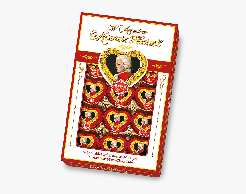 Reber Mozart Herz’l® Packung - Illustration, HD Png Download