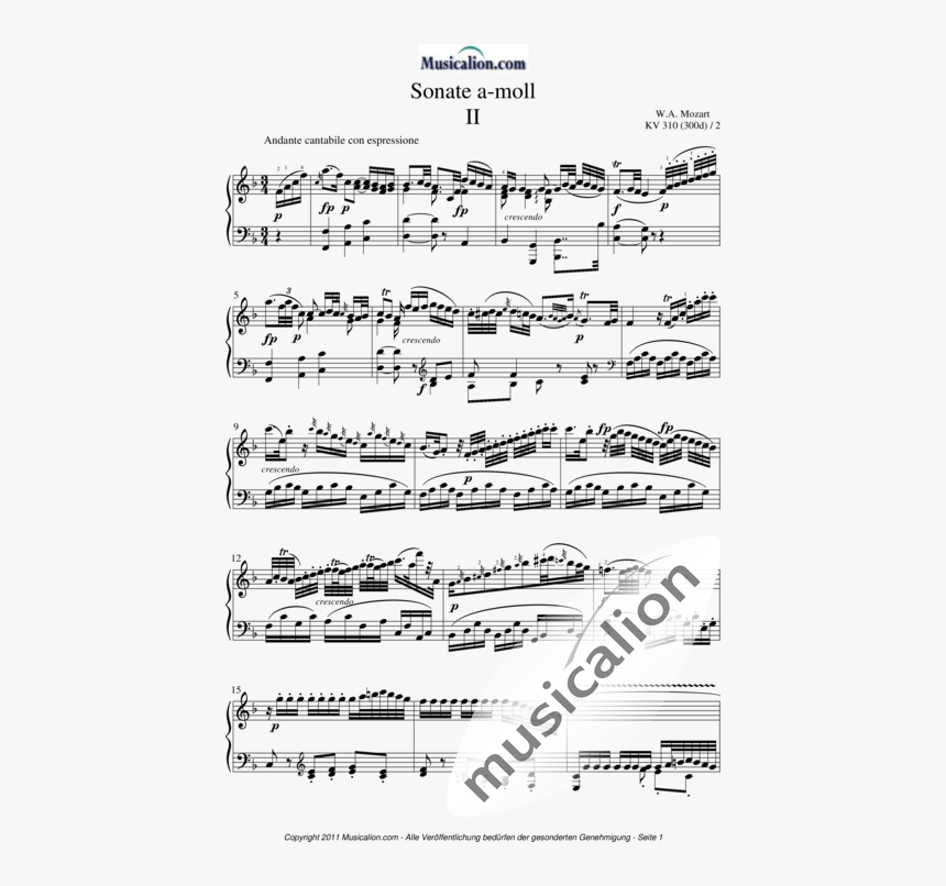 Mozart, Wolfgang Amadeus - Etude In E Major Czerny, HD Png Download