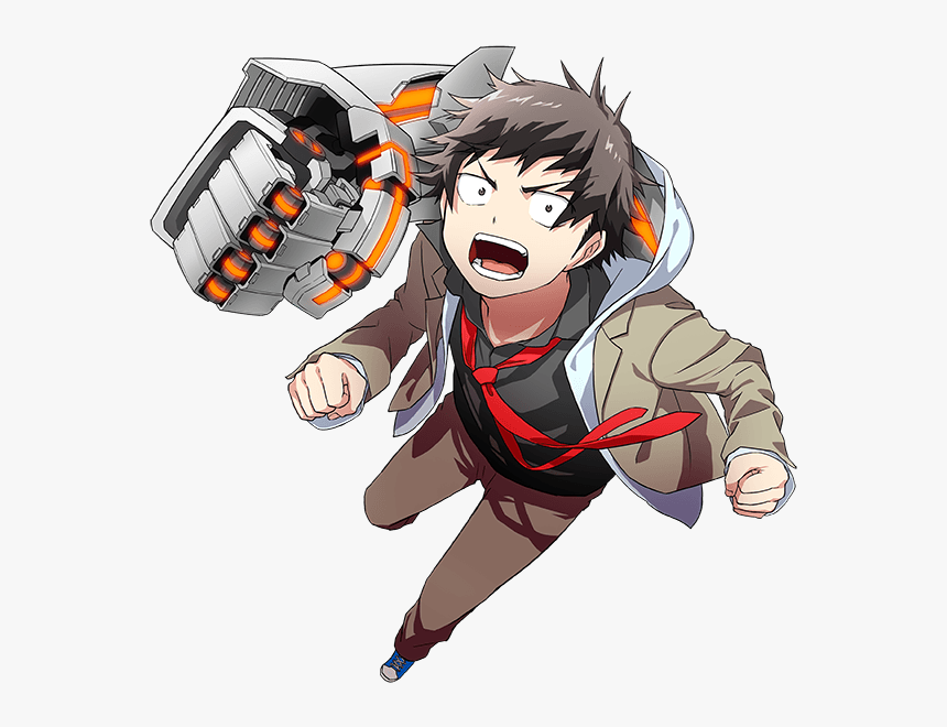 Character Hero - Mecha Ude, HD Png Download