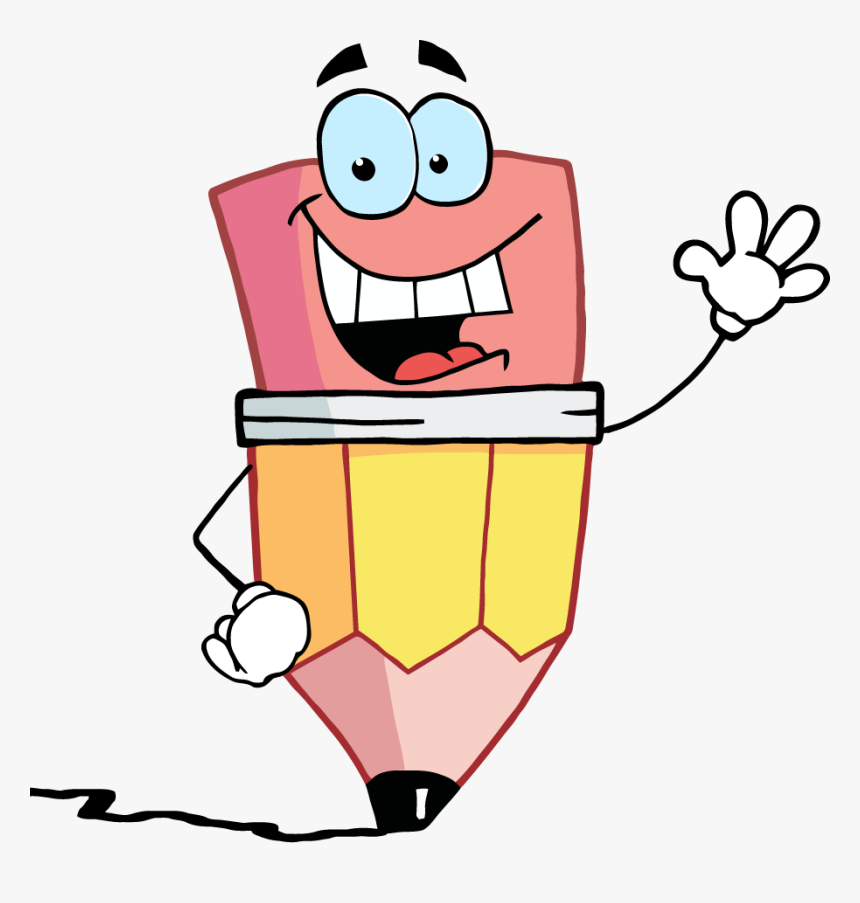 Transparent Kinder Clipart - Cartoon Clip Art Pencil, HD Png Download