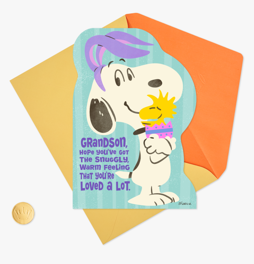 Peanuts® Snoopy With Bunny Ears And Woodstock In Egg - Illustration, HD Png Download