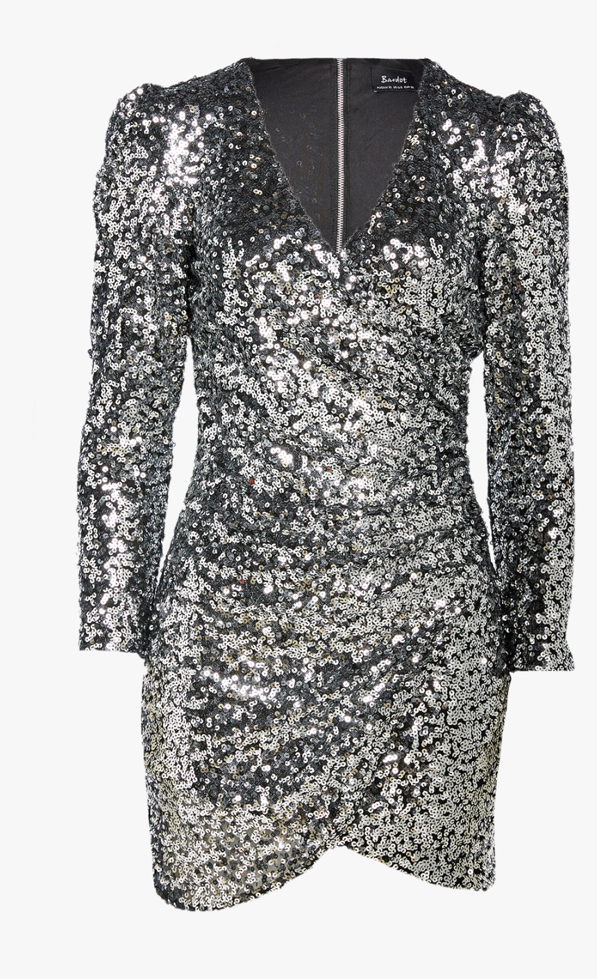 Sequin Sparkle Dress In Colour Lunar Rock - Day Dress, HD Png Download