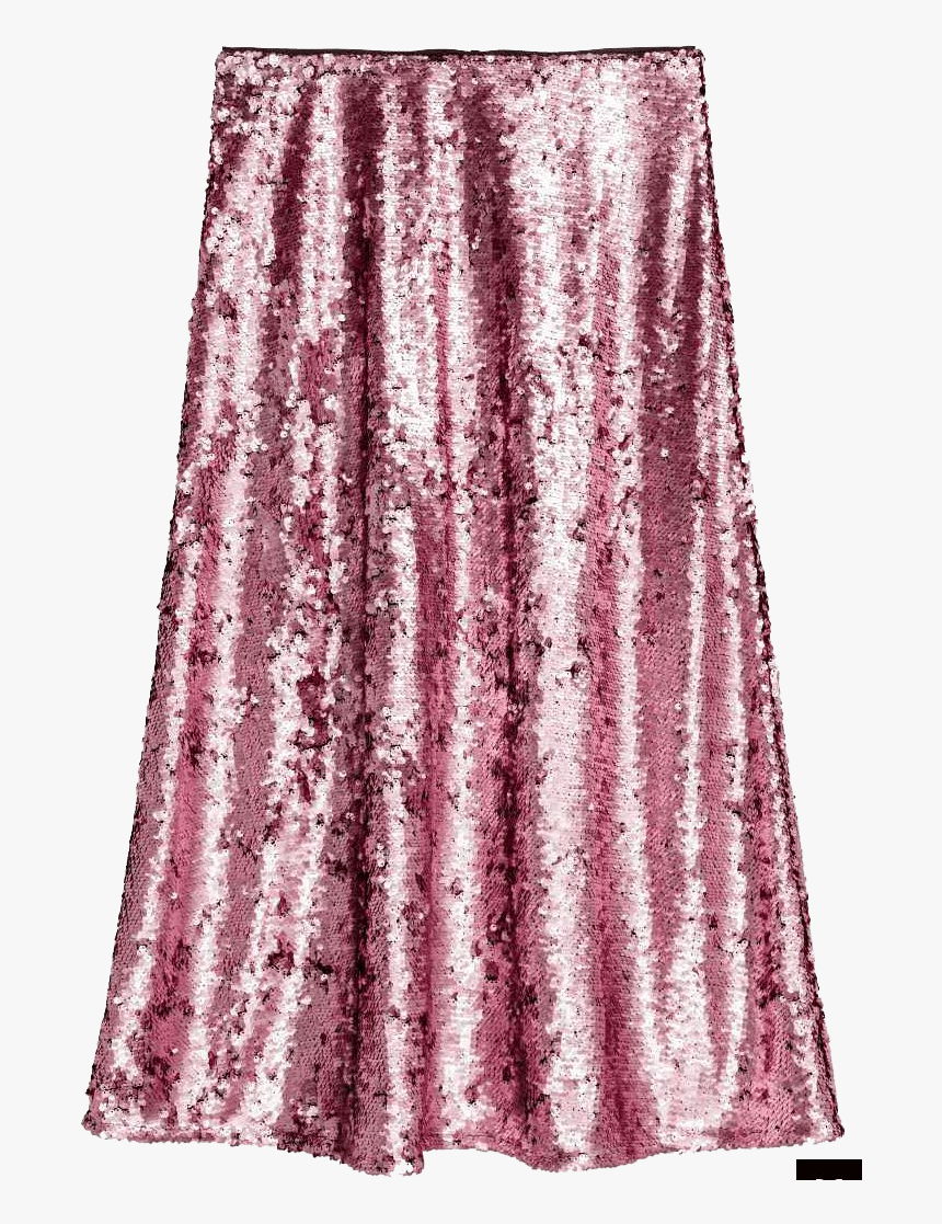 Sequin Skirt Png Photo - Skirt Zara Sequin Pink, Transparent Png