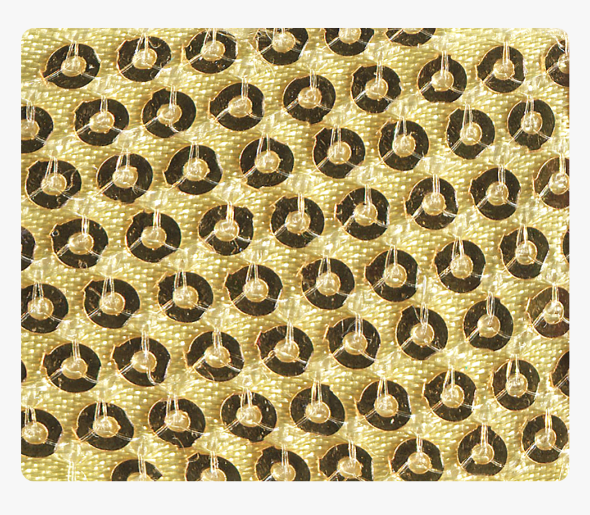 23 Gold Sequin Satin - Motif, HD Png Download