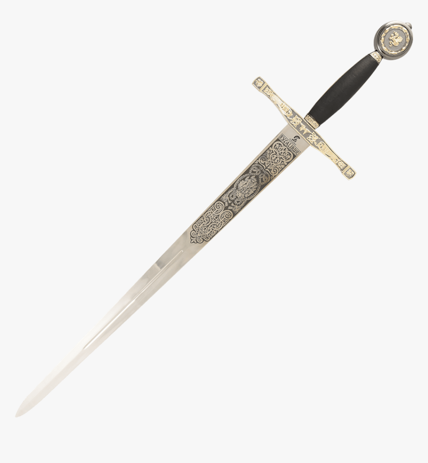 Black-gold Excalibur Sword - Art Gladius Richard Lion Heart, HD Png Download