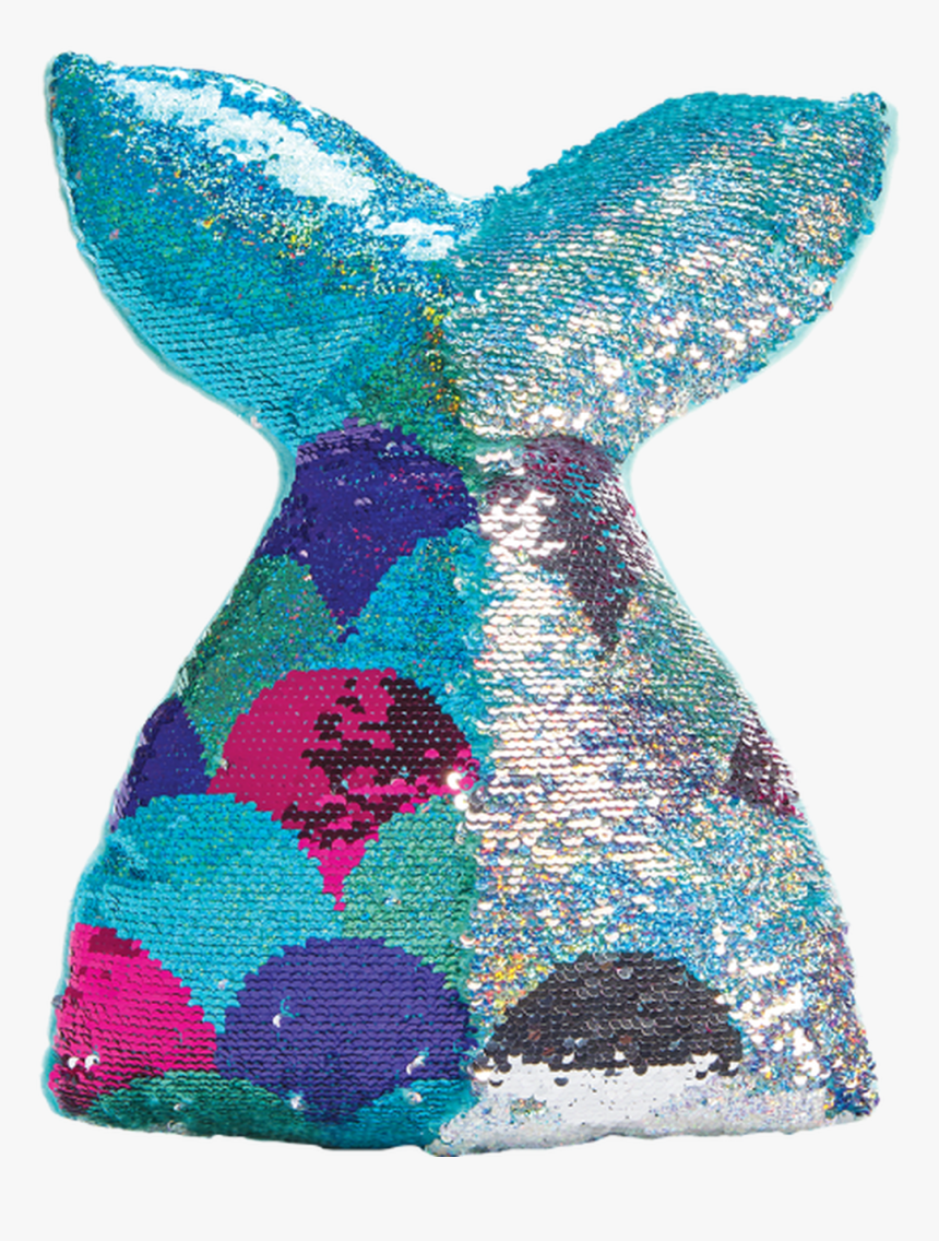 Mermaid Tail Sequin Pillow, HD Png Download