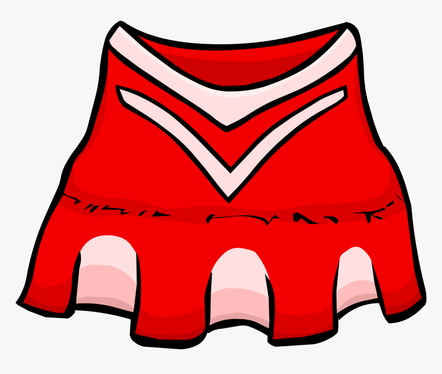 Red Cheerleader Outfit Clothing Icon Id - Cheerleader Outfit Clipart, HD Png Download