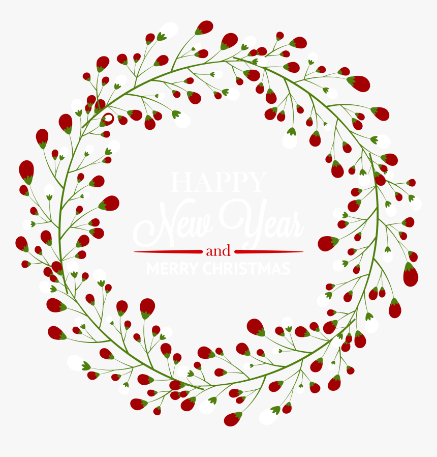 Santa Claus Christmas Wreath Clip Art - Free Christmas Wreath Clip Art, HD Png Download