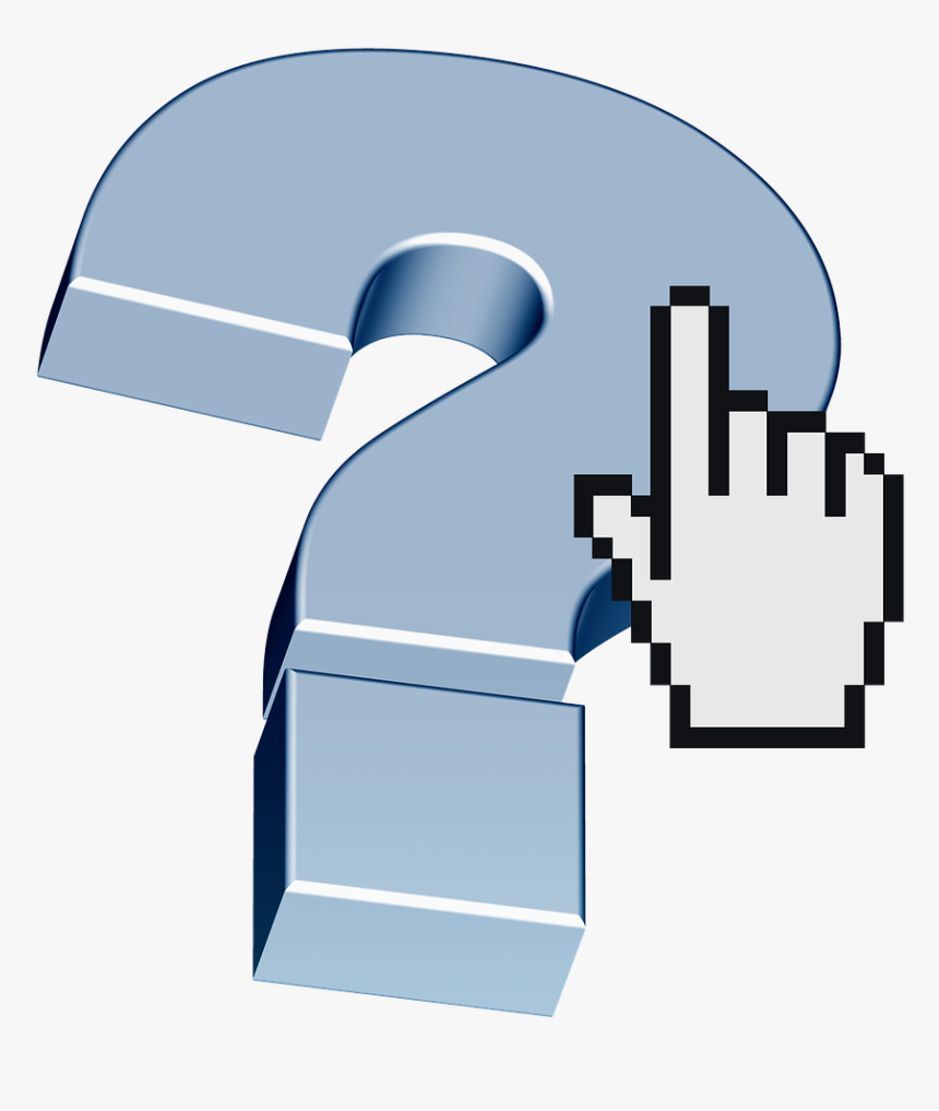 Question Mark Help Support Free Photo - Mouse Cursor Pointer Png, Transparent Png