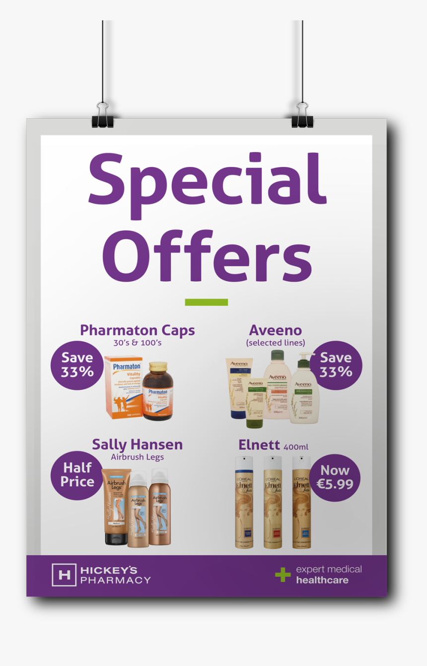 Hickey S Pharmacy - Marketing Posters For Pharmacy, HD Png Download