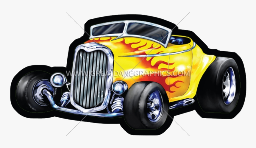 Hot Rod Cartoon Free Transparent Clipart Images Png - Antique Car, Png Download