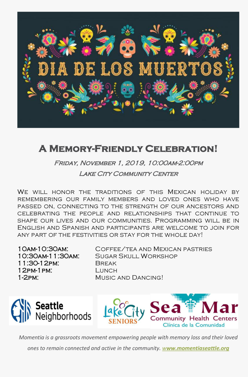Dia De Los Muertos Celebration Flier Page 0 - Happy De Los Muertos, HD Png Download