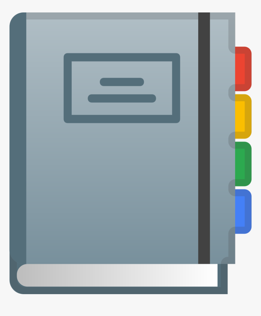 Notebook With Decorative Cover Icon - Notebook Emoji Png, Transparent Png