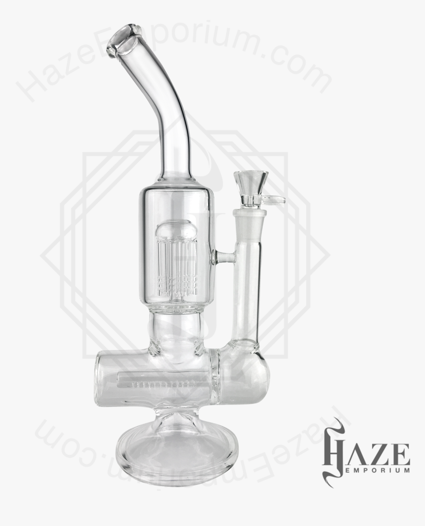 Double Filtering Water Pipe Inline And 8 Arm Tree Bong - Pipe, HD Png Download
