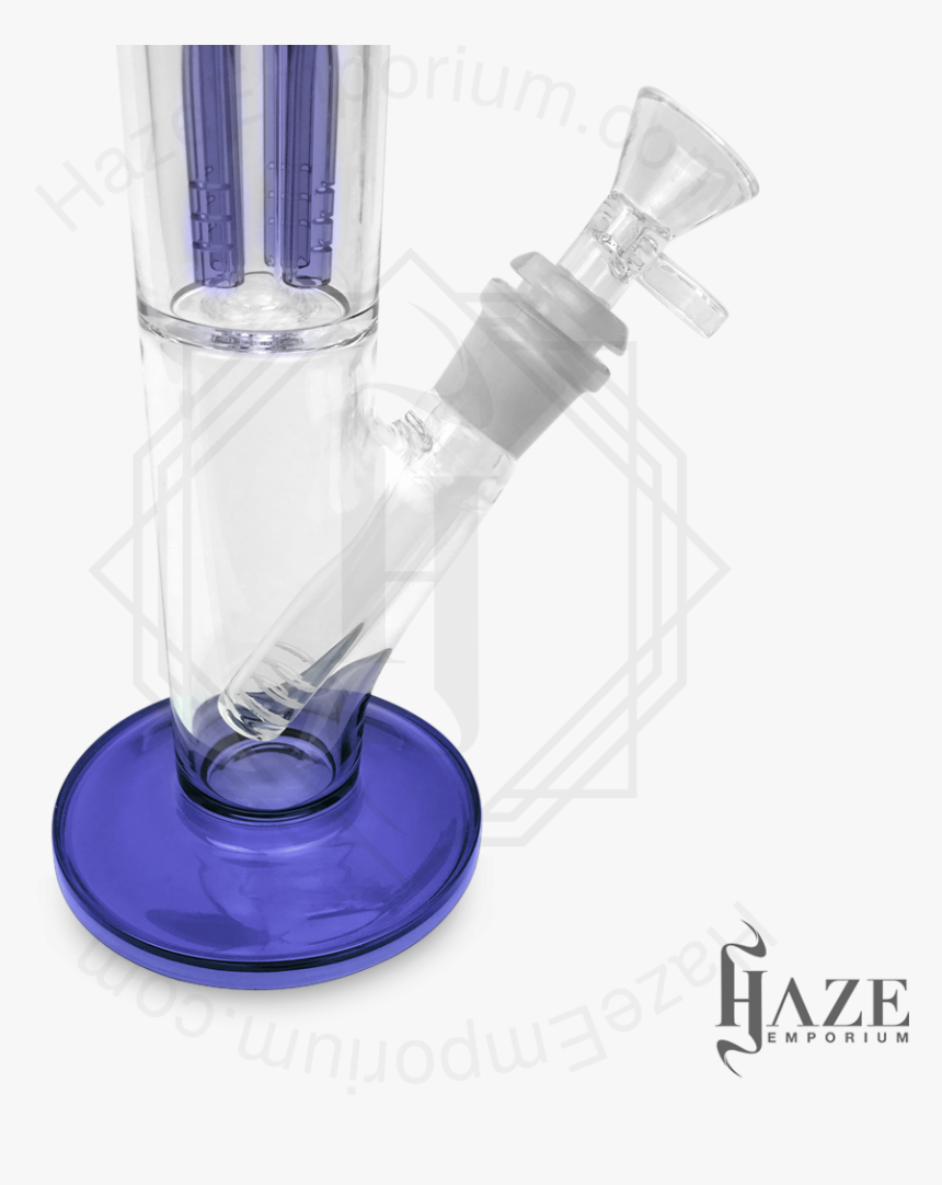 Small Quadruple Percolator Bong/ Blue - Water Bottle, HD Png Download