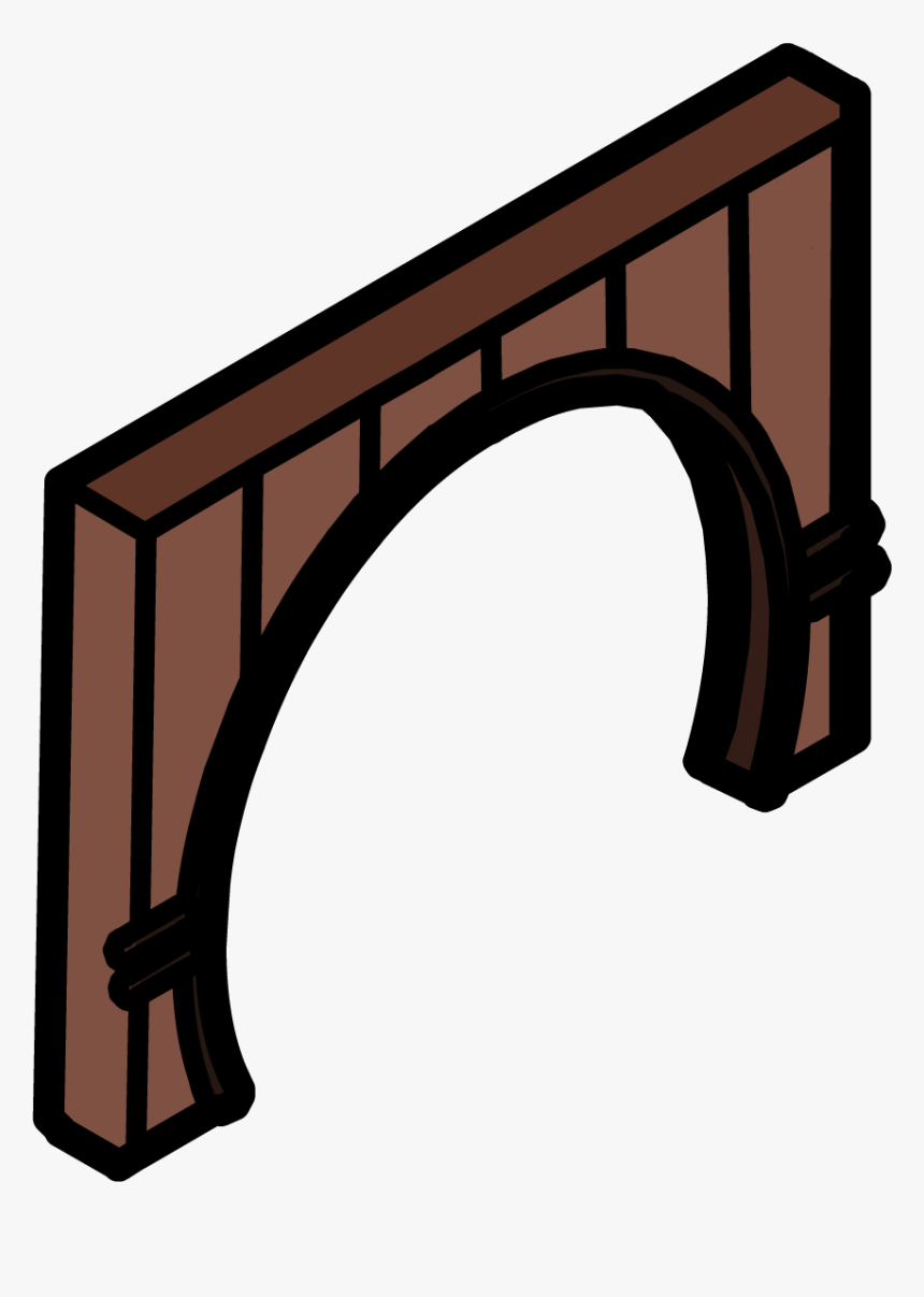 Club Penguin Wiki - Club Penguin Arco De Madera, HD Png Download