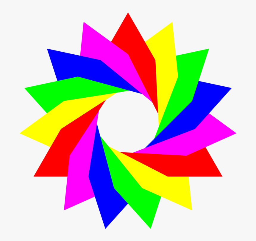 Triangle Computer Icons Color Rainbow - Circle Rainbow Clipart Png, Transparent Png