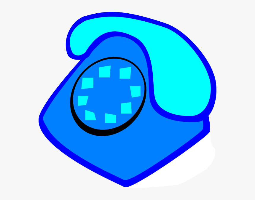 Phone Svg Clip Arts - Clipart Blue Phone, HD Png Download