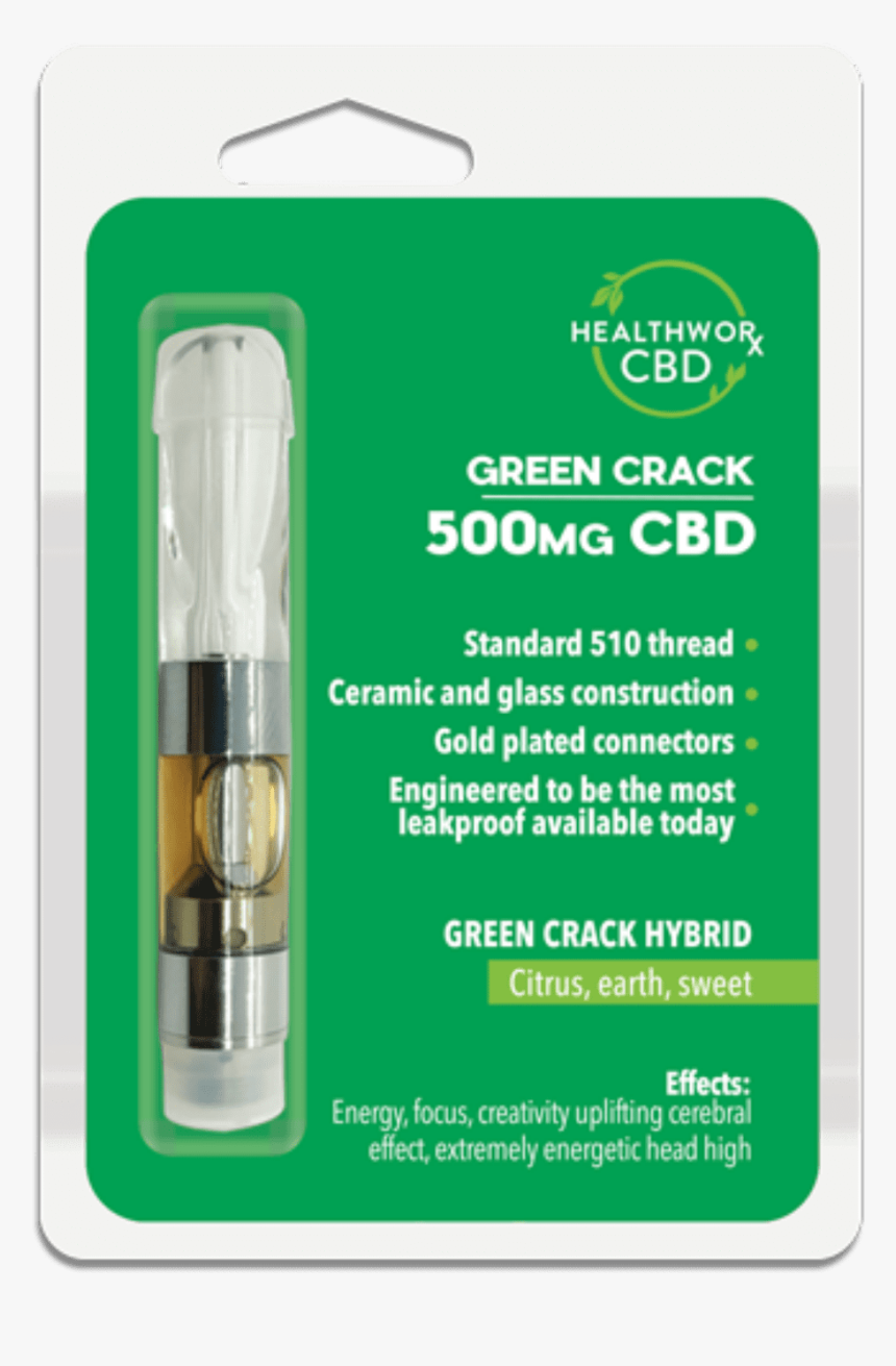 Buy Green Crack 500mg Cbd Vaporizer Pen Cartridge Online - General Supply, HD Png Download