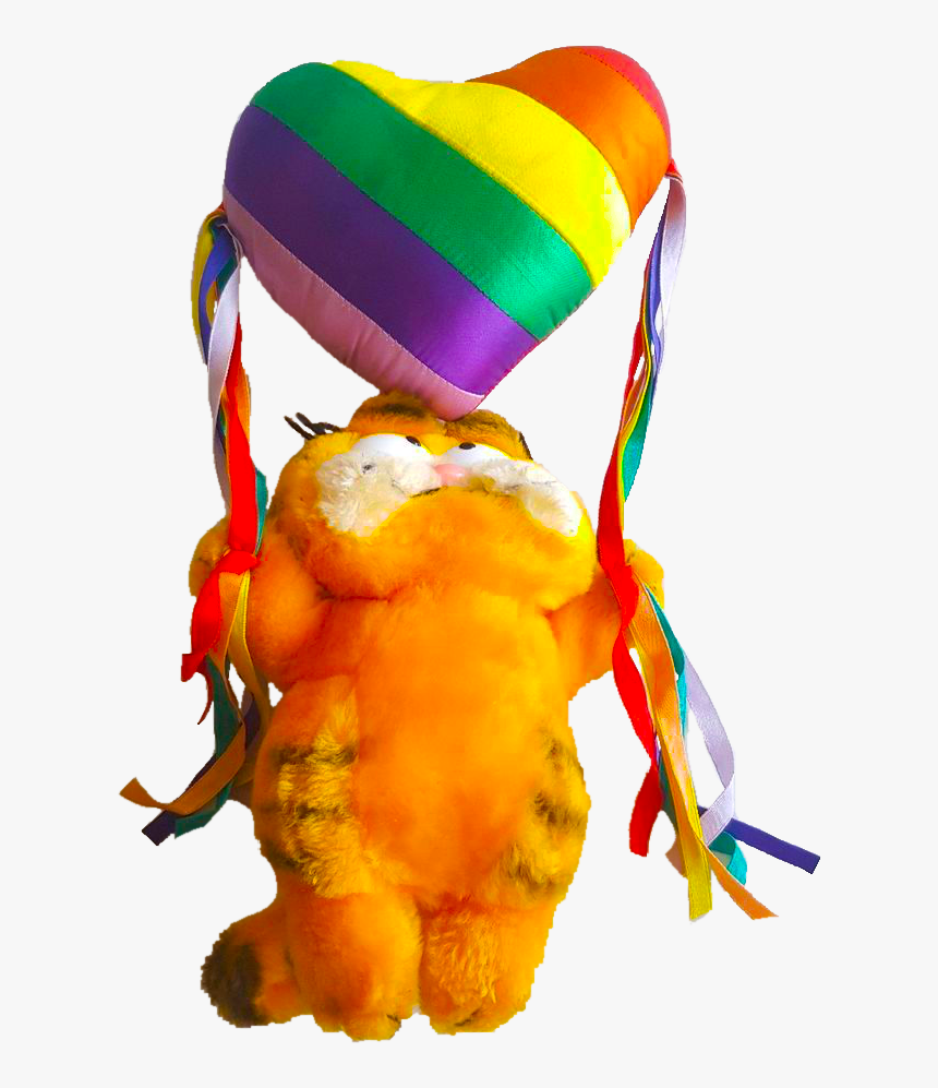X Transparent Rainbowcore Rainbow Gay Pride Kidcore - Garfield Pride Flag, HD Png Download
