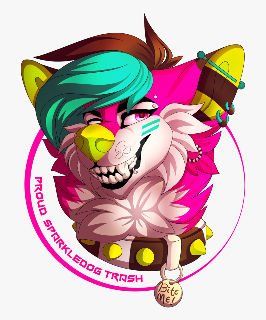 Proud Sparkledog Trash By Flame-expression - Clip Art, HD Png Download