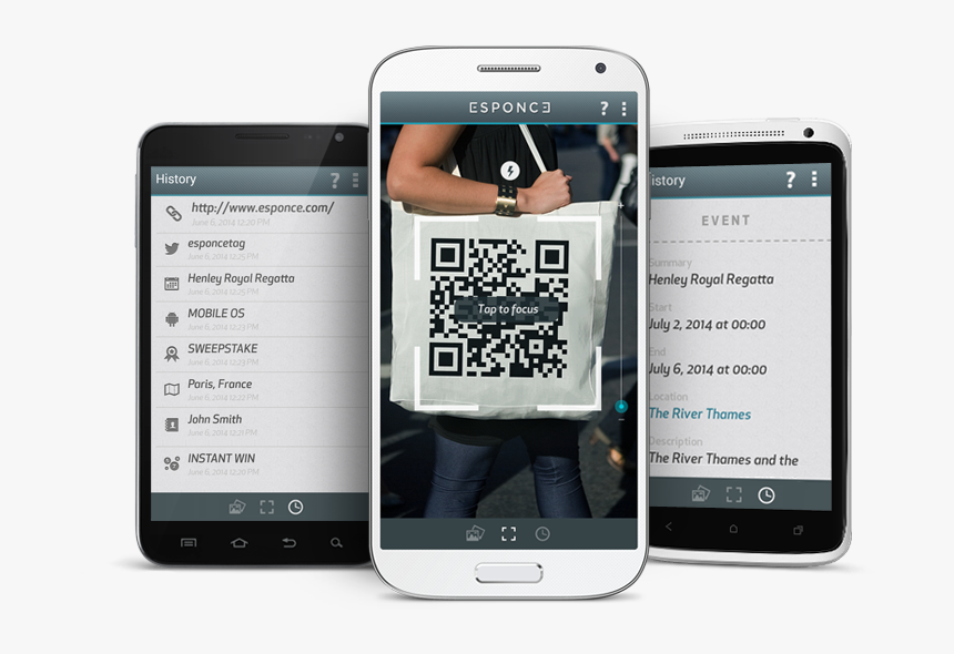 Esponce Qr Code Reader For Android - Iphone, HD Png Download