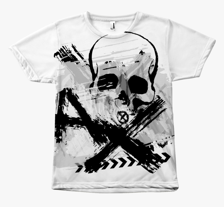Skull Grunge - Clothing, HD Png Download