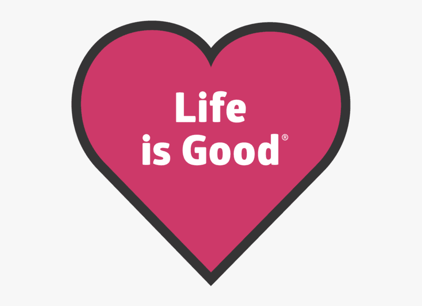 Heart Sticker - Life Is Good Heart, HD Png Download