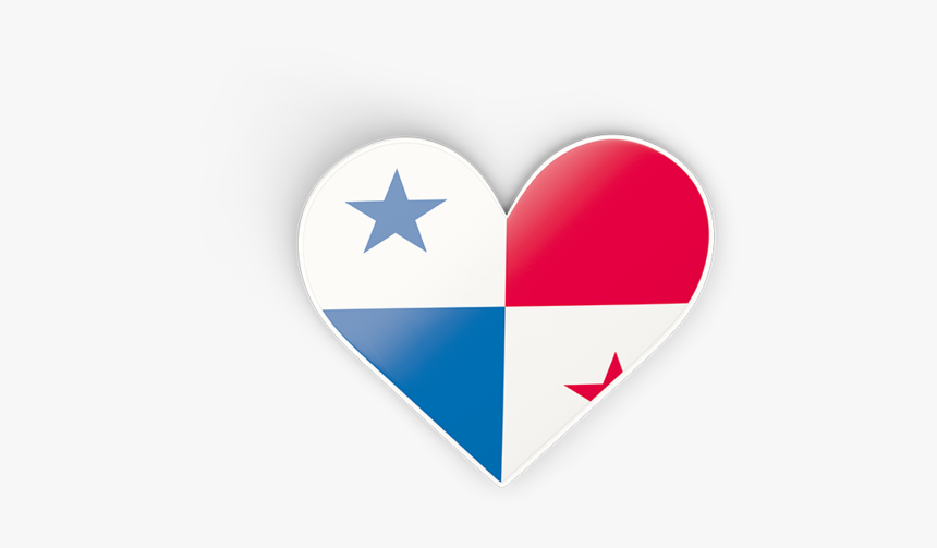 Download Flag Icon Of Panama At Png Format - Panama Flag Heart Png, Transparent Png